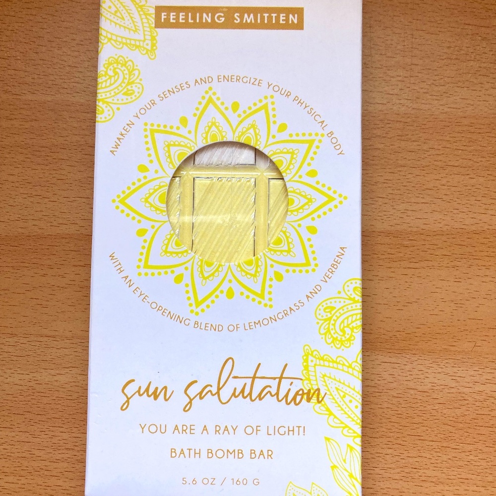 Feeling Smitten Bath Bomb Bar Sun Salutation